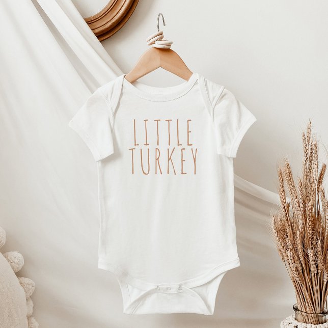 Boho Terracotta Minimal Kleine Türkei Erntedank Baby Strampler (Von Creator hochgeladen)