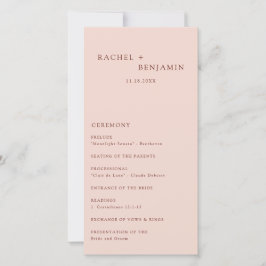 Boho Terracotta Minimal Wedding Ceremony Modern