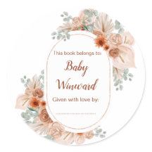 Boho Terracotta Pampas Grass Baby Dusche