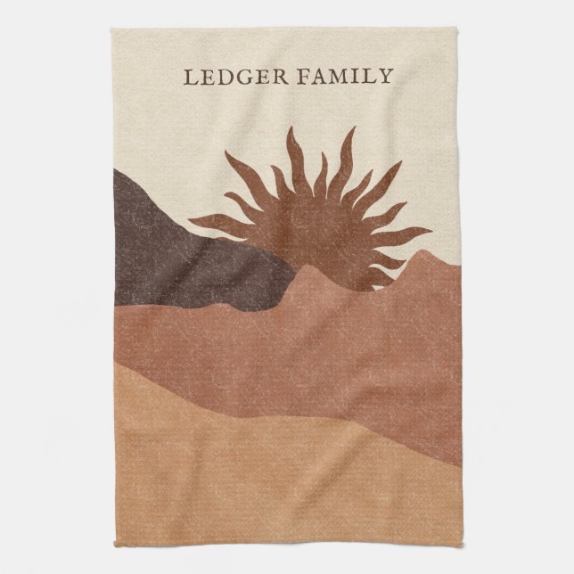 Boho Terracotta Serviettes de cuisine (Vertical)