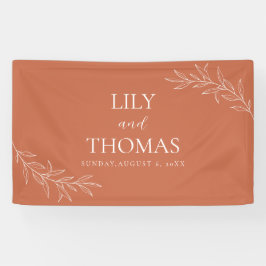 Boho Terrakotta Hochzeit Klassiker Banner