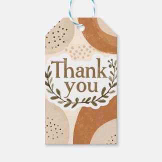 Boho Thank You Gift Tag Geschenkanhänger