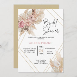 Boho Theme Bridal Dusche Einladung