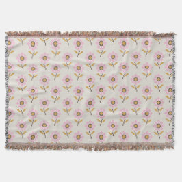 Boho Throw Blanket mit ukrainischem Volksmuster Decke