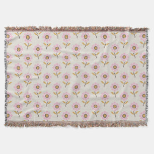 Boho Throw Blanket mit ukrainischem Volksmuster Decke