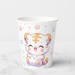 Boho Tiger Baby Duschpapier Pappbecher