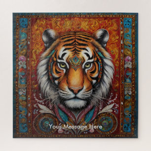 Boho Tiger Puzzle - L'art animalier de la jungle