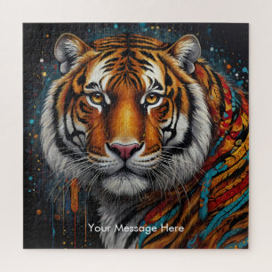 Boho Tiger Puzzle - L'art animalier de la jungle