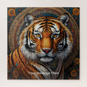 Boho Tiger Puzzle - L'art animalier de la jungle