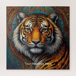 Boho Tiger Puzzle - L'art animalier de la jungle