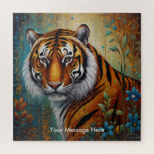 Boho Tiger Puzzle - L'art animalier de la jungle