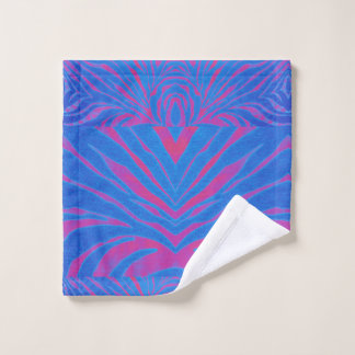Boho Tiger Stripe Pink und Blau Badhandtuch Set