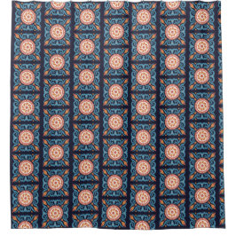 Boho Tile Duschvorhang