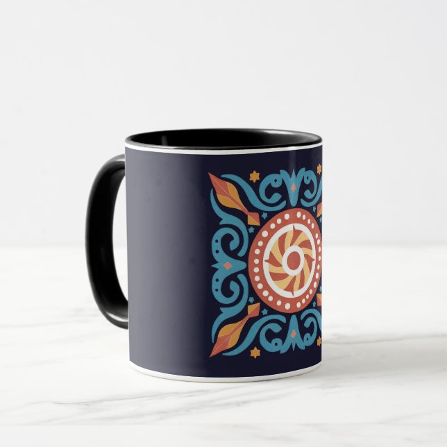 Boho Tile Tasse (Vorderseite Links)