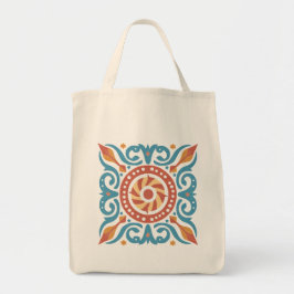 Boho Tile Tote Bag Tragetasche