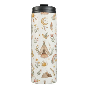 Boho Tipi Woodland-Abenteuer-Reise-Becher Thermosbecher
