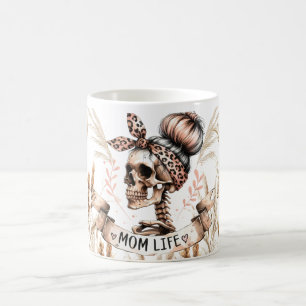 Boho-Totenkopf-Mom-Life-Kaffeetasse Kaffeetasse