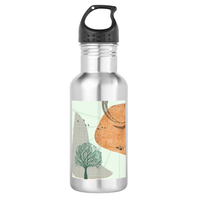 Boho Tree Edelstahlflasche (Vorderseite)