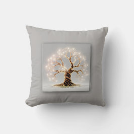 Boho Tree of Life Symbol Throw Kissen