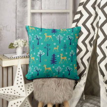 Boho Trees Gold Deers Modern