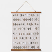Boho Triangle Brown Taupe Ivory