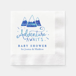 Boho Tribal Blue Adventure Baby Dusche Napkins Serviette