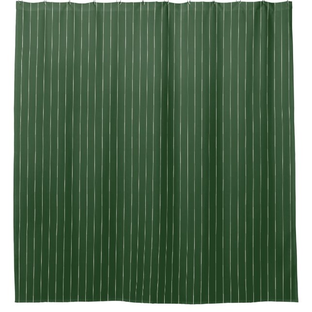 Boho Tribal Lachs Oliven-grüner Streifen Duschvorhang (Vorderseite)