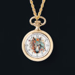 Boho Tribal Watercolor Horse Stilvolle Chic Womans Armbanduhr<br><div class="desc">Boho Tribal Watercolor Horse Stilvolle Chic Womans Watches verfügen über ein bohemianisches Aquarellpferd. Erstellt von Evco Studio www.zazzle.com/store/evcostudio</div>