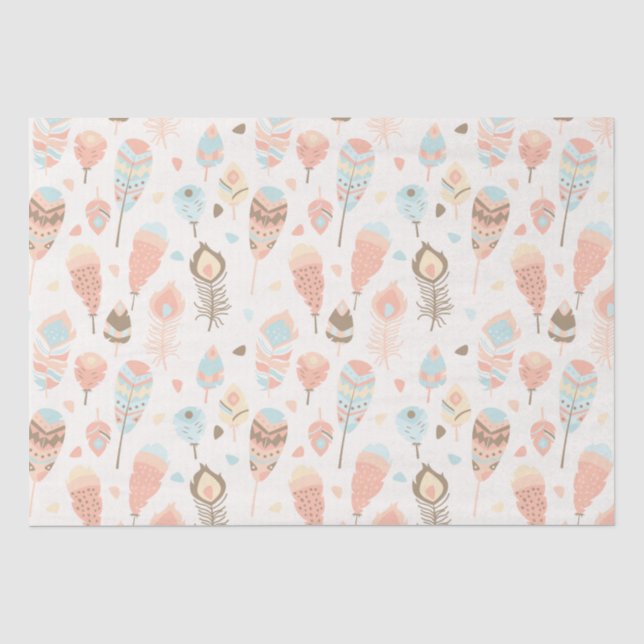 Boho Tribal Woodland Animal Party Gift Bag Seidenpapier (Vorderseite)