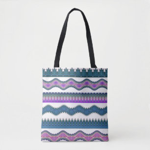 Boho-Tribal-Zickzack-Muster-Tasche  Tasche