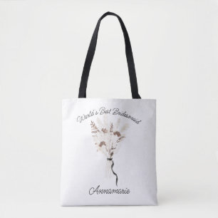 Boho-Trockenblumenstrauß Brautjungfer-Tasche Tasche
