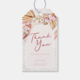 Boho Tropical Beach Floral Wedding Vielen Dank Geschenkanhänger