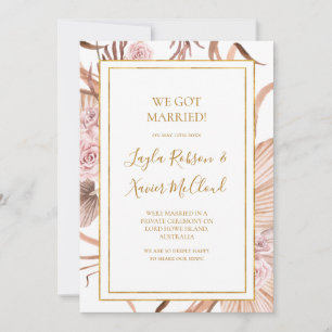 Boho Tropical Botanical Faire-part Elopement