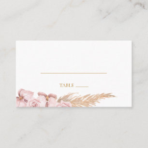 Boho Tropical Botanical Flat Wedding Platzkarte