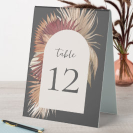 Boho Tropical Oasis Coastal Elegance Gran Café Tischaufsteller