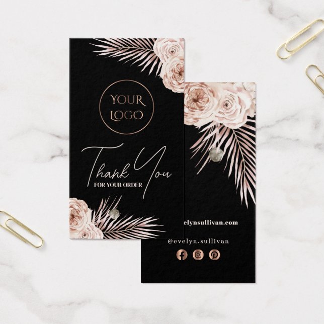 Boho tropical roses paquet insert (Bureau)