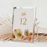 Boho Tropical Tischnummer Wedding Party Sign C103<br><div class="desc">Unsere Tischnummer-Kartenzeichen bietet bohemianische tropische Blume-Bouquets und handgeschriebene goldfarbene Zahlen für eine elegante Art,  die Tischnummern bei Ihrer Hochzeit zu zeigen. Dieser Artikel ist Teil unserer Camila Hochzeitskollektion C103,  bitte kaufen Sie unseren Shop für die Koordination von Gegenständen.</div>