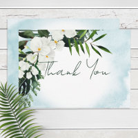 Boho Tropical Water Wasserfarbe Danke Karte