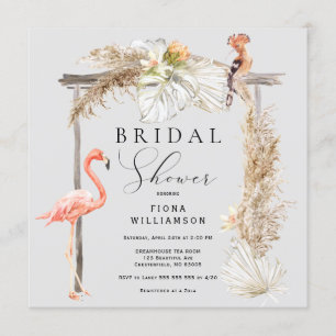 Boho Tropical Wedding Arch Brautparty Einladung