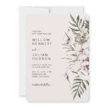 Boho Tropical Wedding Einladung