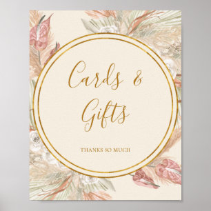 Boho Tropisch Botanisch Elfenbein Karten und Gesch Poster