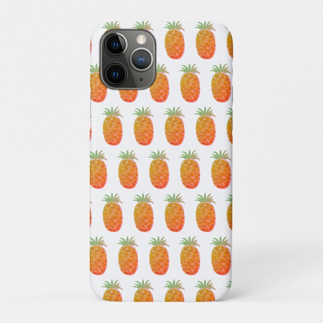 Boho Tropischer Ananas Case-Mate iPhone Hülle (Rückseite)