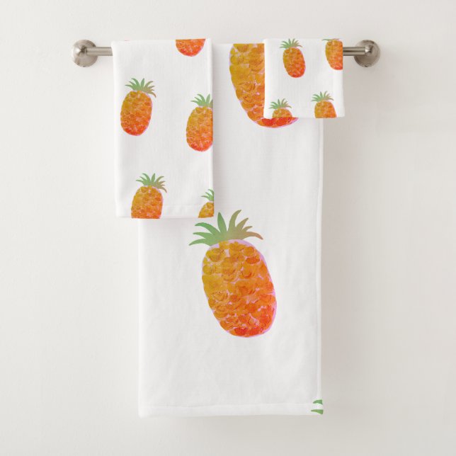 Boho Tropisches Ananas Badhandtuch Set (Insitu)