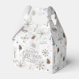 Boho Twigs & Pinecone Weihnachtsausweis986 Geschenkschachtel