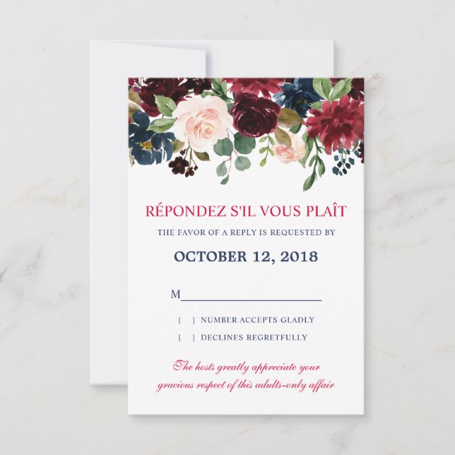Boho UAWG RSVP Karte (Vorderseite)