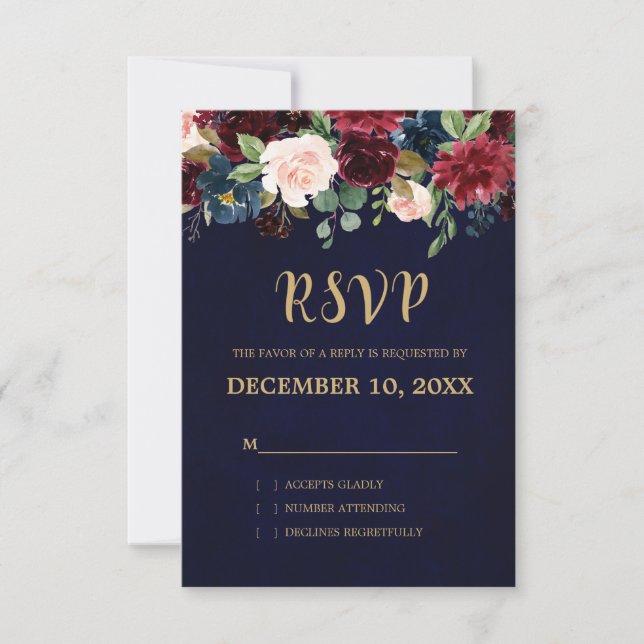 Boho UAWG RSVP Karte (Vorderseite)
