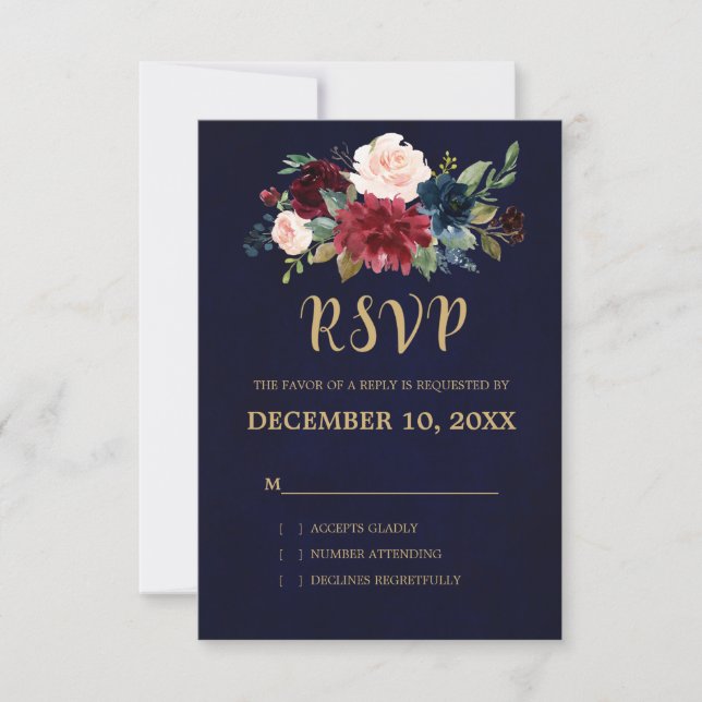 Boho UAWG RSVP Karte (Vorderseite)