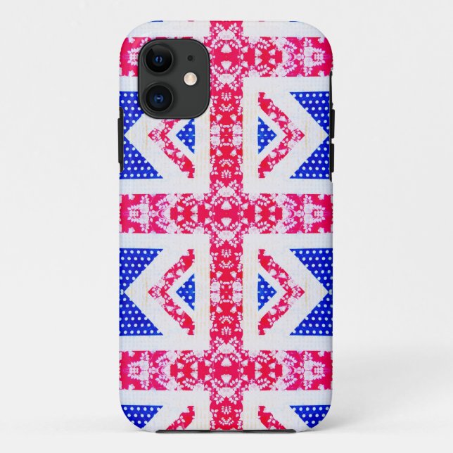 boho union jack Case-Mate iPhone hülle (Rückseite)