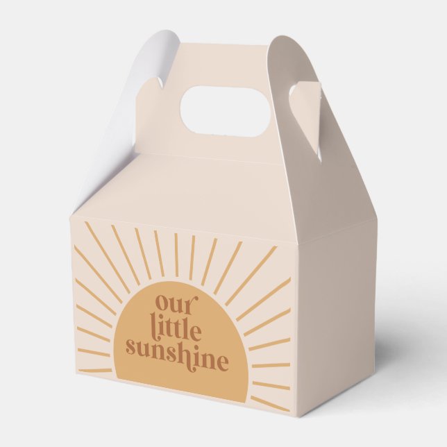 Boho unser kleiner Sonnenschein zum Geburtstag Geschenkschachtel (Vorderseite)