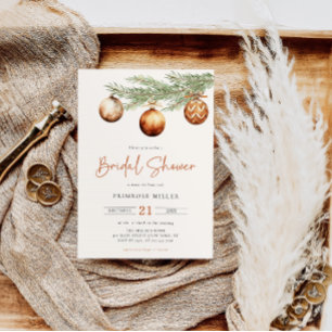 Boho-Urlaub-Brautjungfernparty Winter  Einladung